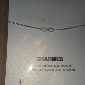 Dogeared sterling silver Infinity bracelet